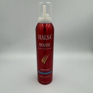 HALSA MOUSSE Super HOLD FAST Drying‎ NOT Sticky 7oz New